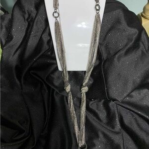 Heidi Klum Silver Multi-Strand Knot Necklace